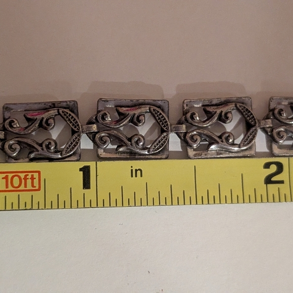 Victorian revival Danecraft silver bracelet - Picture 4 of 5